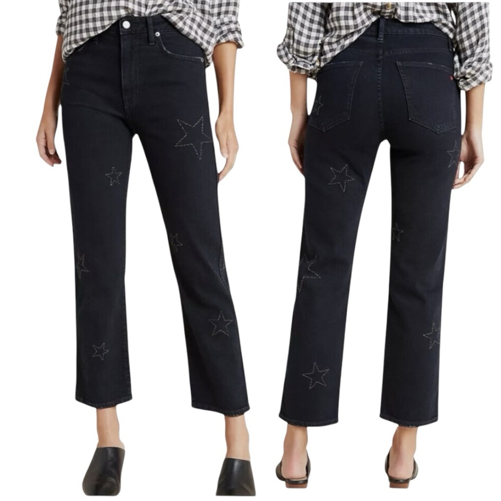 Anthropologie Sundry Stars Love Stitching Ultra High-Rise Straight Jeans…